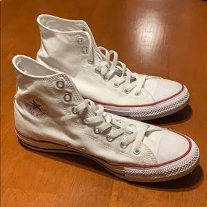 Converse Chuck Taylor white high tops